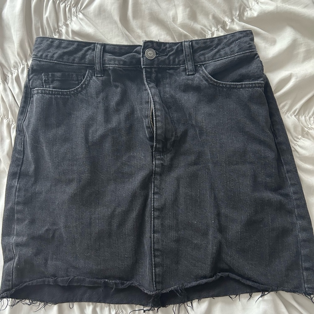 Black Jean Skirt